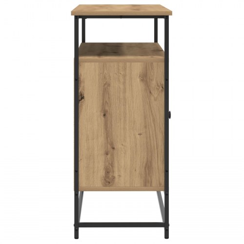 Sideboard Artisan Egetræ 100x35x80 cm Konstrueret Træ og Stål