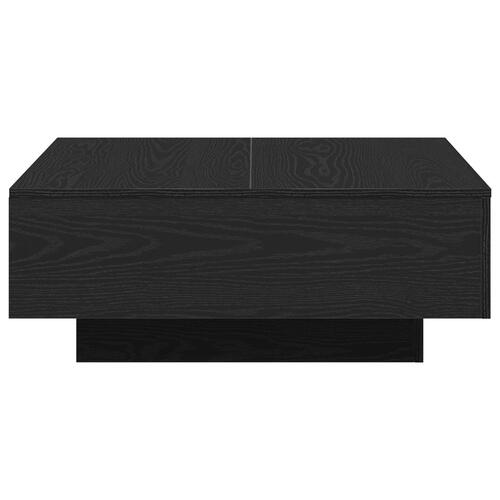 Kaffebord i Sort Eg 80x80x31 cm Ingeniørtræ