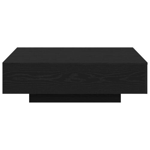 Kaffebord Sort Eg 100x100x31 cm Ingeniørtræ