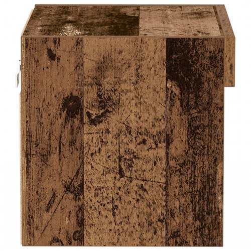 Vægharmonier med LED Lys 2 stk Gammelt Træ 40x30x30 cm
