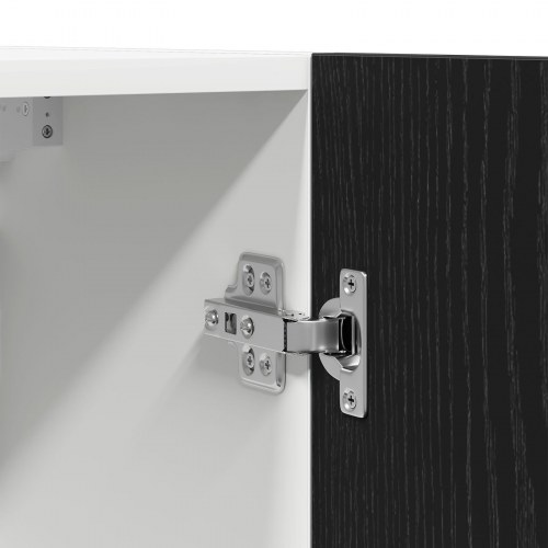 Sort Eg Hængeskab 50x31x60 cm Lavet af Konstrueret Træ