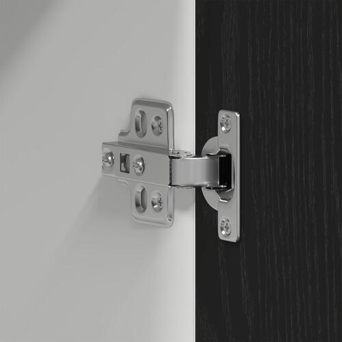 Sort Eg Hængeskab - 80x31x60 cm - Lavet af Konstrueret træ