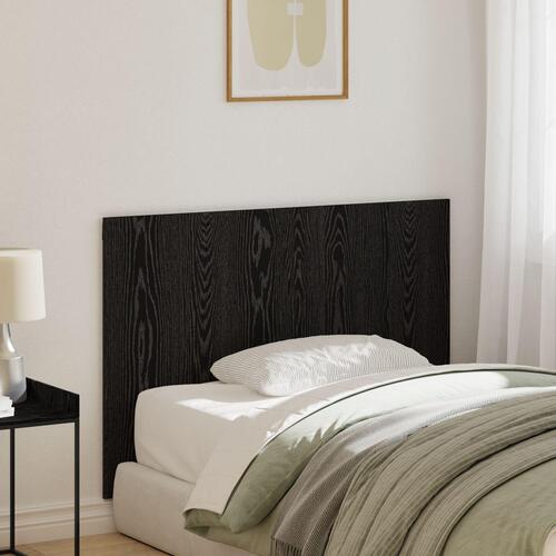 Seng Hovedgærde Sort Eg 120x1,5x80 cm Konstrueret Træ