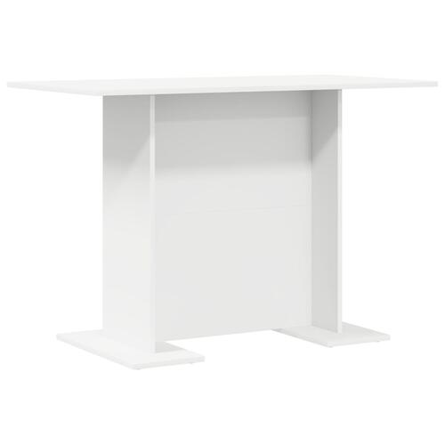 Spisebord Hvid 110x60x75 cm Konstrueret træ