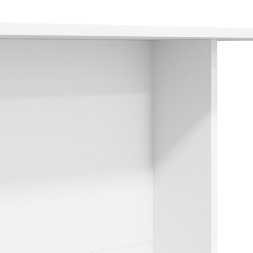 Spisebord Hvid 110x60x75 cm Konstrueret træ