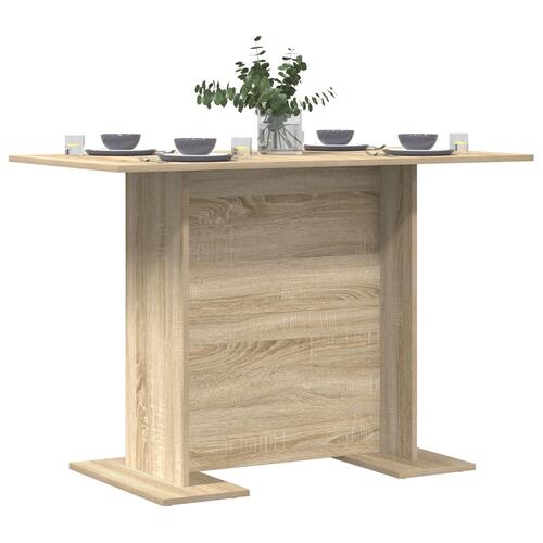 Spisebord Sonoma Eg 110x60x75 cm Konstrueret Træ