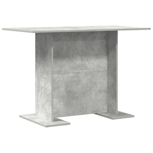 Spisebord Beton Grå 110x60x75 cm Konstrueret Træ