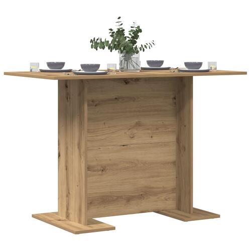 Spisebord Artisan Egetræ 110x60x75 cm Konstrueret Træ