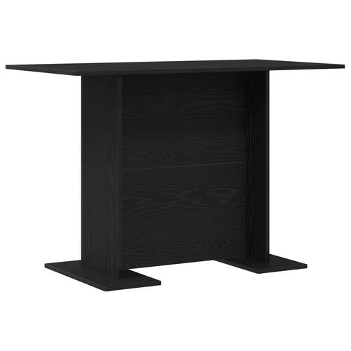 Spisebord Sort Eg 110x60x75 cm Konstrueret Træ