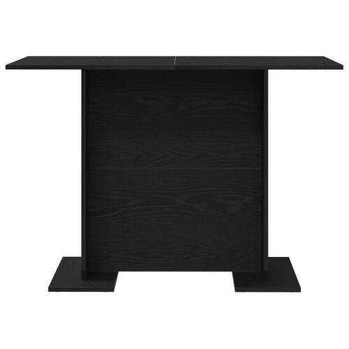 Spisebord Sort Eg 110x60x75 cm Konstrueret Træ