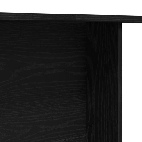 Spisebord Sort Eg 110x60x75 cm Konstrueret Træ