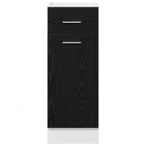 Sort Eg Skuffe Bundskab - 30x46x81.5 cm