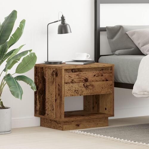 Sengebord Gammelt Træ 45x34x44 cm Engineered Wood