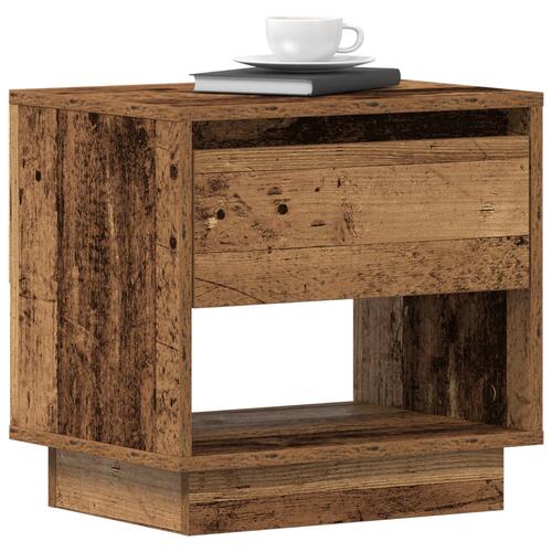 Sengebord Gammelt Træ 45x34x44 cm Engineered Wood