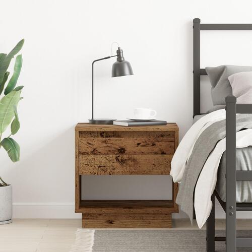 Sengebord Gammelt Træ 45x34x44 cm Engineered Wood