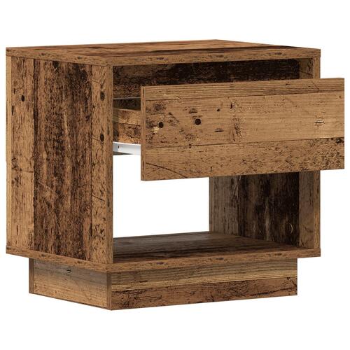 Sengebord Gammelt Træ 45x34x44 cm Engineered Wood