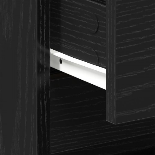 Natbord Sort Eg 45x34x44,5 cm Konstrueret Træ