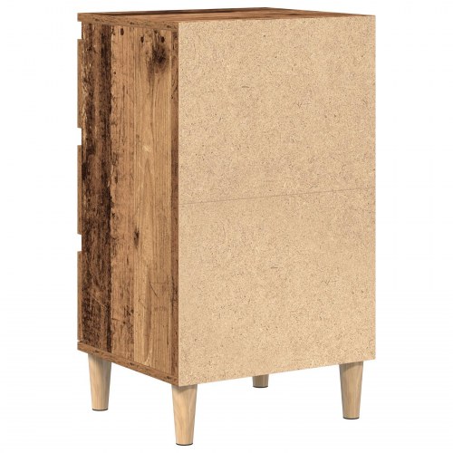 Sengebord Gammelt Træ 40x35x70 cm Ingeniørtræ