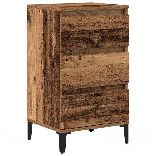 Sengebord Gammelt Træ 40x35x70 cm Ingeniørtræ
