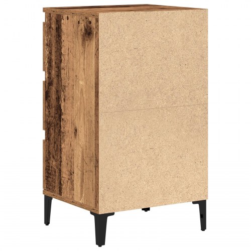 Sengebord Gammelt Træ 40x35x70 cm Ingeniørtræ