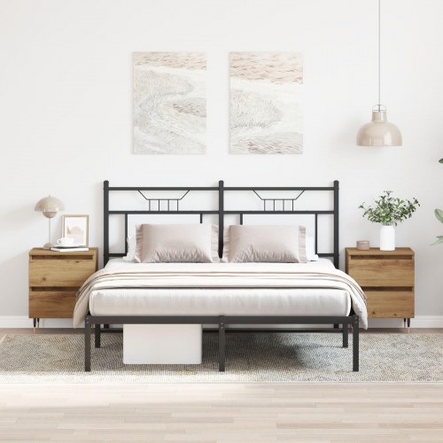 Sengeborde 2 stk Artisan Eg 40x35x50 cm Konstrueret Træ