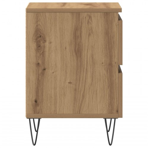 Natbord 2 stk Artisan Eg 40x35x50 cm Konstrueret Træ
