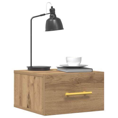 Sengbord Væghængt Artisan Eg 35x35x20 cm