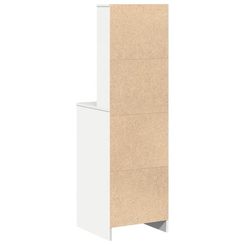 Højskab Hvid 40x41x135 cm Konstrueret træ