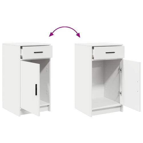Skab Hvid 40x41x75 cm Ingeniørtræ