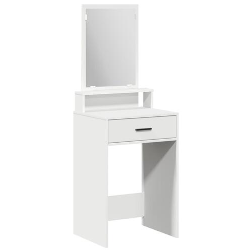 Make-up bord med skuffer - Hvid - 50x41x140 cm