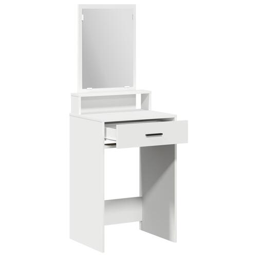 Make-up bord med skuffer - Hvid - 50x41x140 cm