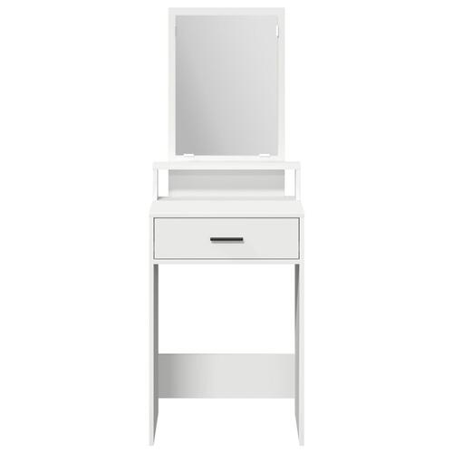 Make-up bord med skuffer - Hvid - 50x41x140 cm