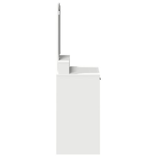 Make-up bord med skuffer - Hvid - 50x41x140 cm