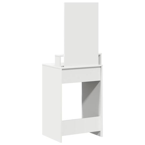 Make-up bord med skuffer - Hvid - 50x41x140 cm