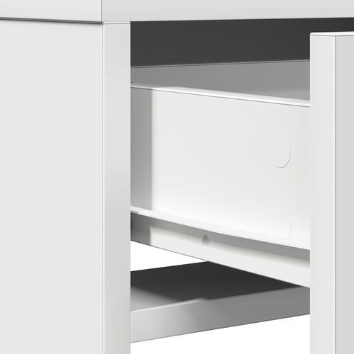 Make-up bord med skuffer - Hvid - 50x41x140 cm
