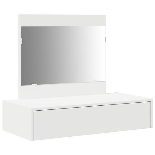Væghængt Makeupbord Hvid 83x40x70 cm