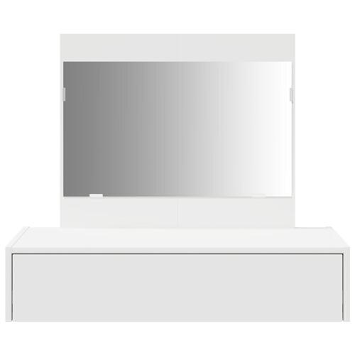 Væghængt Makeupbord Hvid 83x40x70 cm