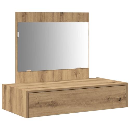 Vægmonteret Makeupbord Artisan Eg 83x40x70 cm
