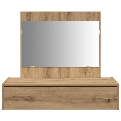 Vægmonteret Makeupbord Artisan Eg 83x40x70 cm
