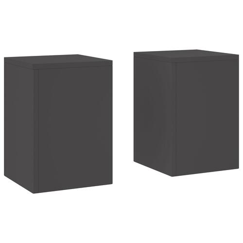 Udendørs Planteholdere Søjle 2 stk Sort 24x24x35 cm Stål