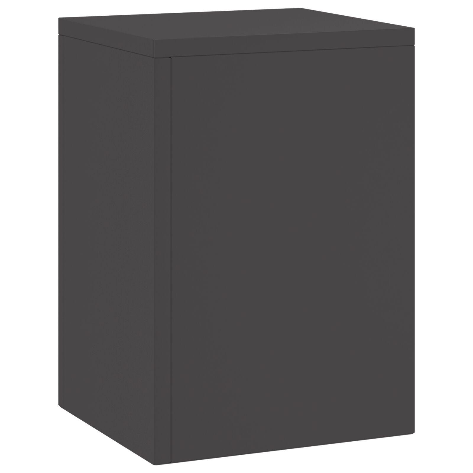 Udendørs Planteholdere Søjle 2 stk Sort 24x24x35 cm Stål