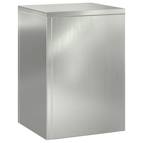 Udendørs Planteholdere Søjle 2 stk 24x24x35 cm Galvaniseret Stål