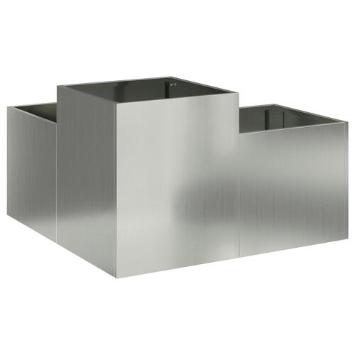 Haveplantekasse 80x80x48 cm Galvaniseret Stål