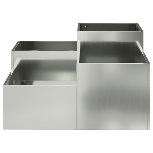 Haveplantekasse 80x80x48 cm Galvaniseret Stål