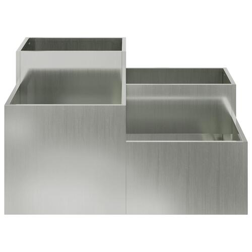 Haveplantekasse 80x80x48 cm Galvaniseret Stål