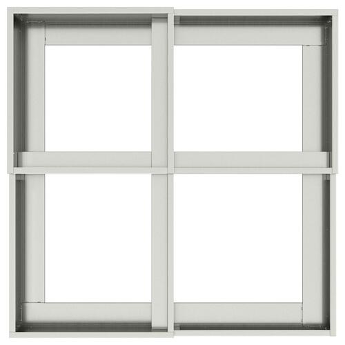 Haveplantekasse 80x80x48 cm Galvaniseret Stål