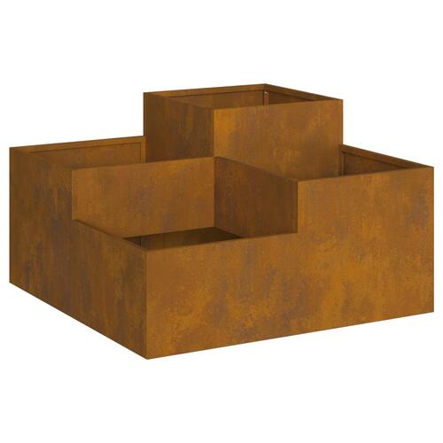 Havebed 80x80x48 cm Vejrbestandig Stål