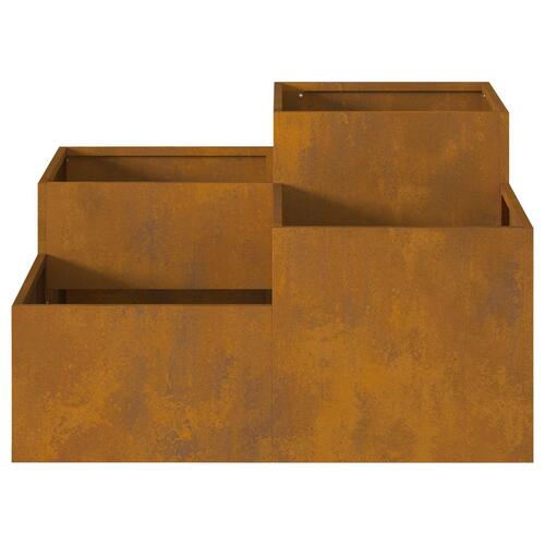 Havebed 80x80x48 cm Vejrbestandig Stål