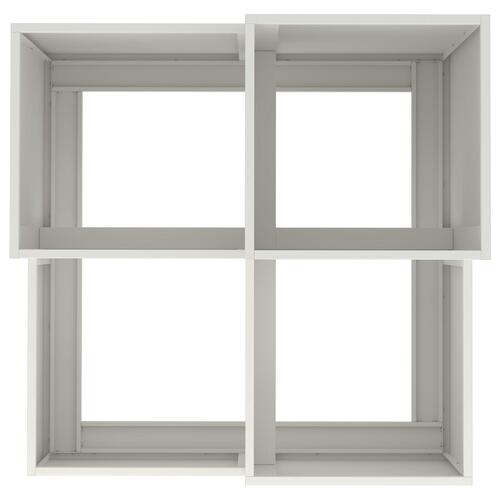 Havekrukke 80x80x60 cm Hvid Stål