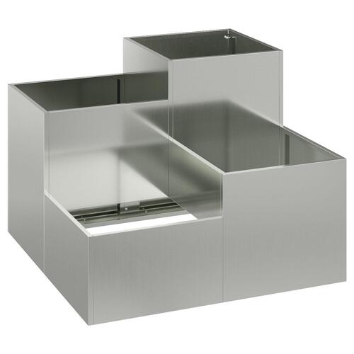 Haveplantekasse 80x80x60 cm Galvaniseret Stål